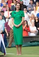2023 - Katalin hercegné részt vett Wimbledon utolsó napján, hogy átadja a trófeát a férfi egyes bajnoknak, Carlos Alcaraznak. Roland Mouret smaragdzöld ruháját vette fel, amely enyhén túlzó vállakat és egy fodros részletet is megvillantott a felsőrészen