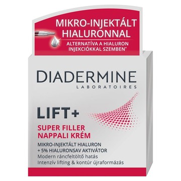 Diadermine Lift+ Superfiller ránctalanító nappali arckrém 4999 Ft/50 ml (99,98 Ft/1 ml)GLAMOUR kuponnal 40% kedvezménnyel: 2994 Ft