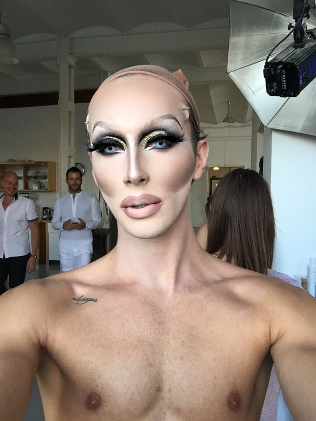 Máté a 5forlove klipjének forgatásán