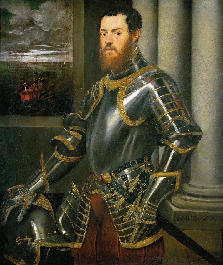 Jacopo Tintoretto Man in Armour című festménye volt az egyik inspiráció Kiss Márk számára, amikor megtervezte Köllő Babett Sztárban sztár leszek öltözékét