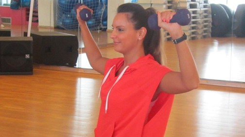 Sportolás közben is stílusos Kiss Orsi