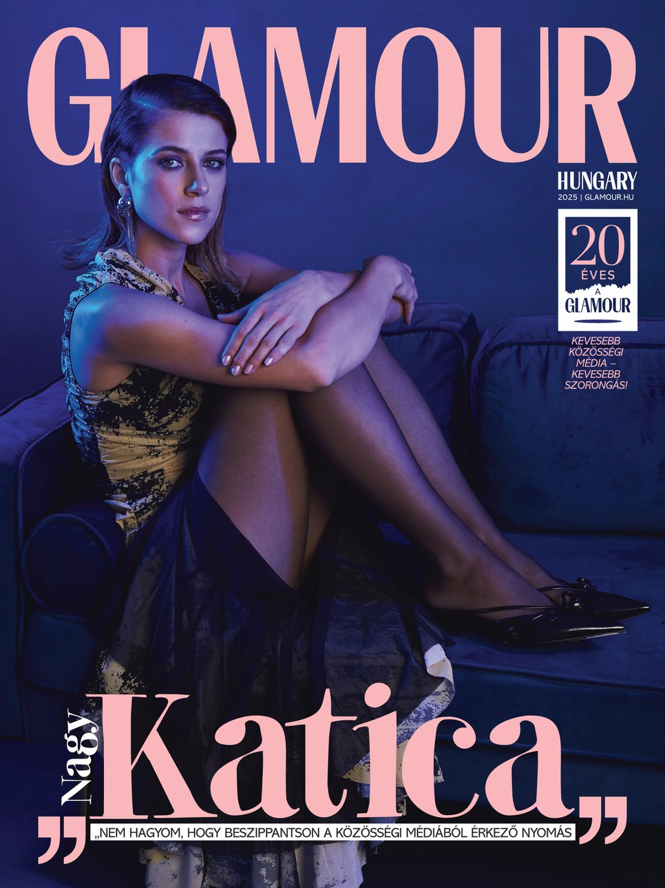 Nagy Katica GLAMOUR 20. digitális címlap