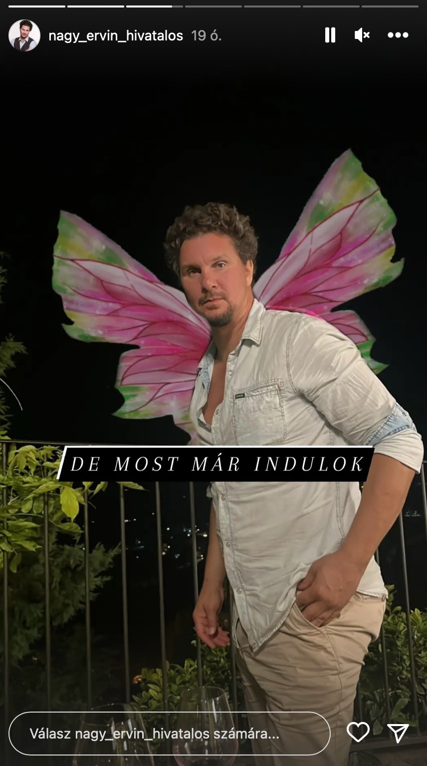 Nagy Ervin pillangóként távozott randijukról