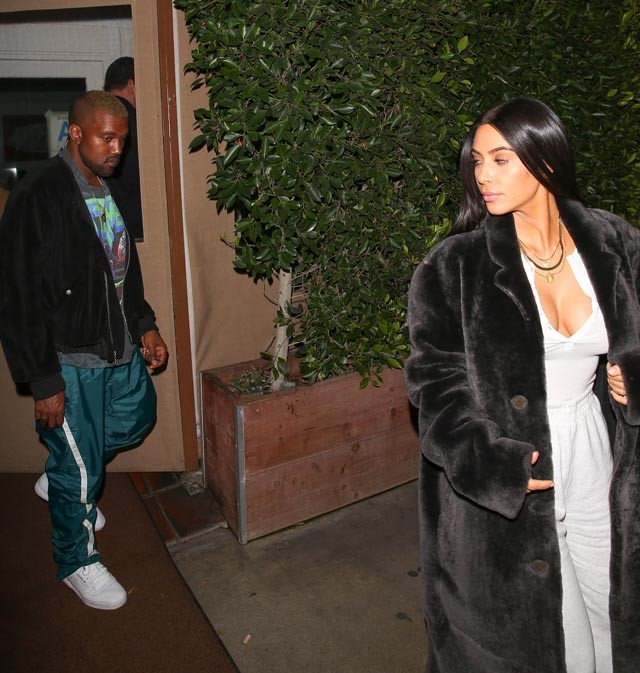 Kim Kardashian és Kanye West Santa Monica