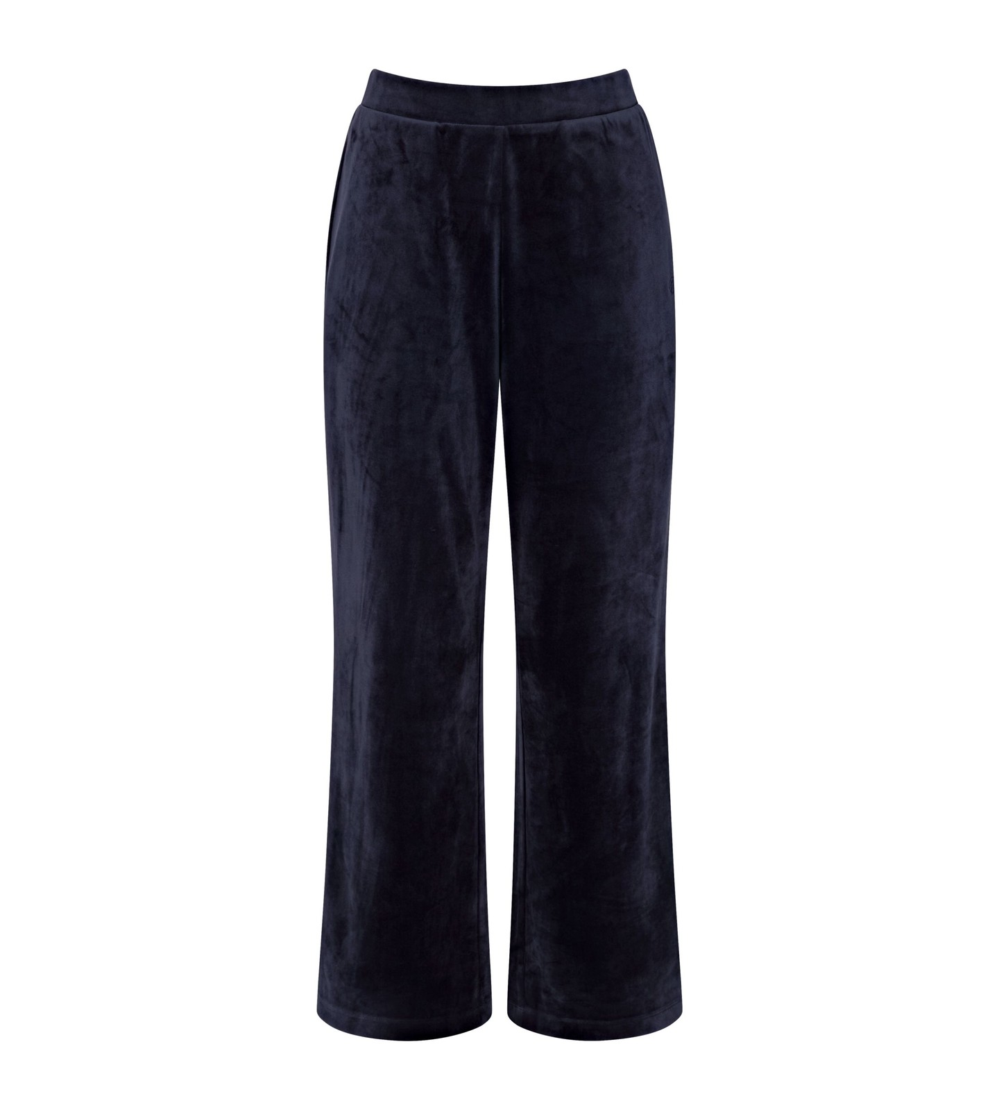 Sensual Velour Wide Leg Trousers dark blue 15000Ft