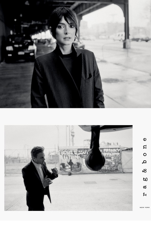 Felül Winona, alul a kampány férfi arca, Michael Pitt