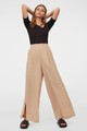 Bézs színű nadrág hasítékkal H&M9 995 Ft
