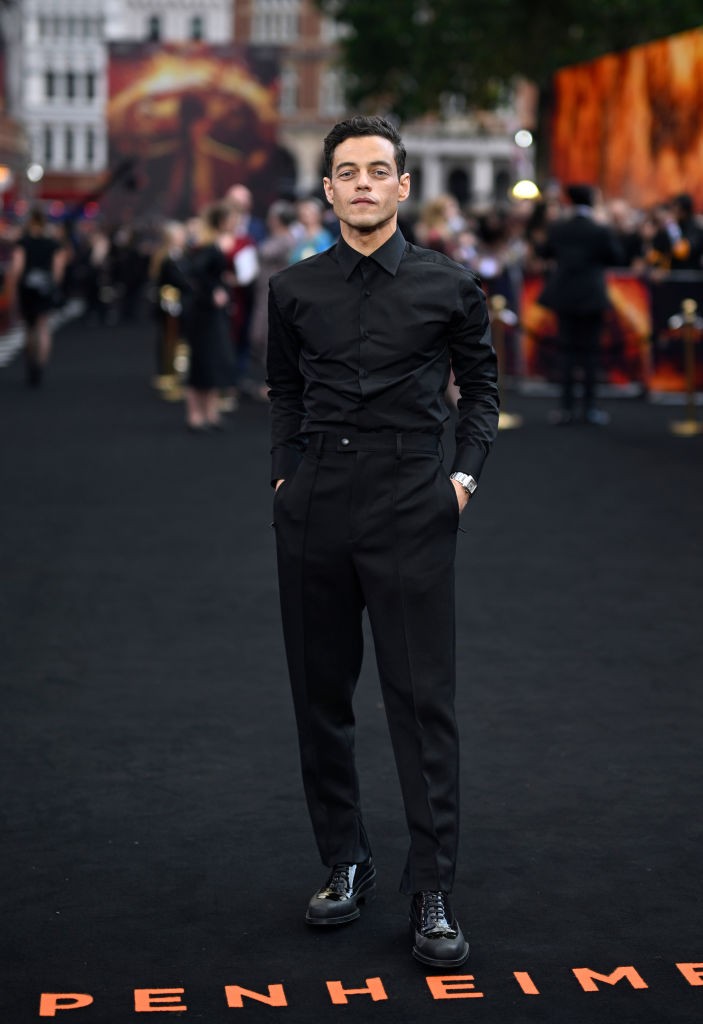 Rami Malek az Oppenheimer londoni bemutatóján