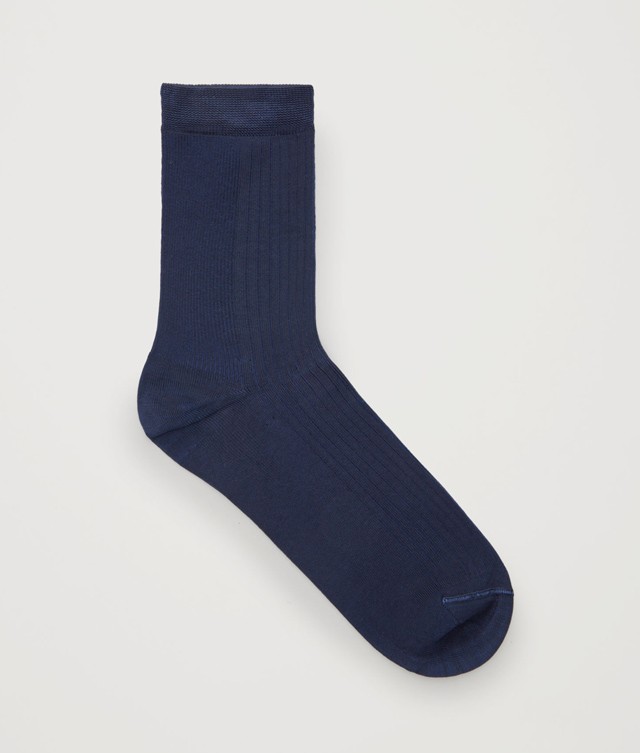 Kék bordázott zokni COS 3000 Ft