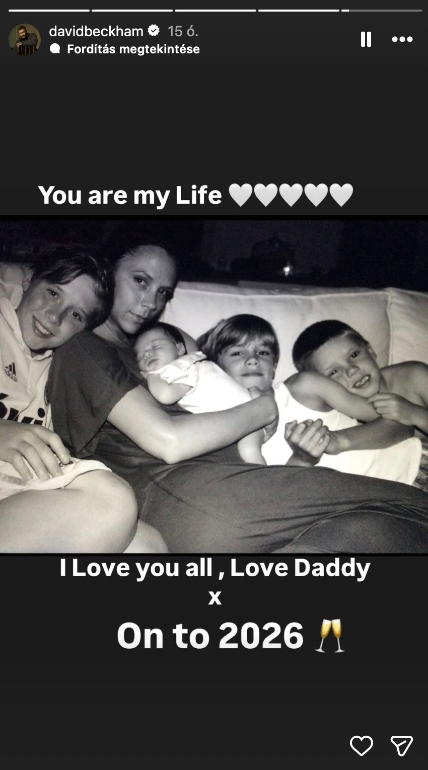 A Beckham család a boldog békeidőkben