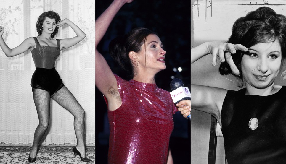 Sophia Loren, Julia Roberts, Barbra Streisand mellett ma is vannak sztárok, akik a vörös szőnyegen és fotózásokon mutatják meg a szabadságot szőrtelenítetlen hónaljuk képében