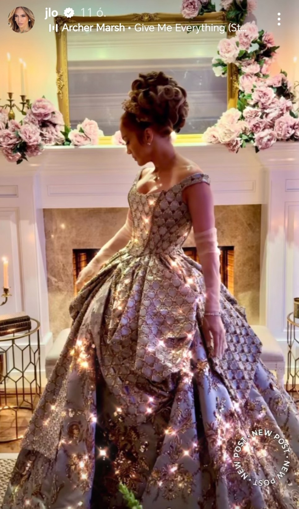 Jennifer Lopez ezt a Bridgerton-ihlette ruhát választotta születésnapjára