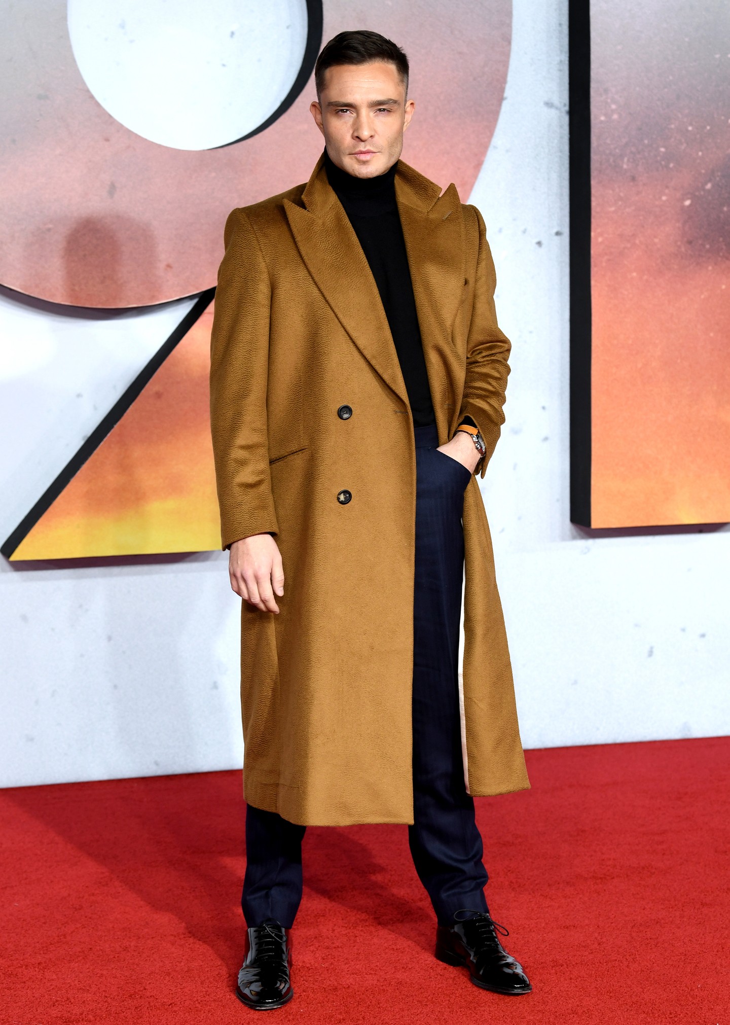 Ed Westwick 2019-ben, az 1917 című film londoni premierjén.