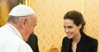 Angelina Jolie találkozott a pápával