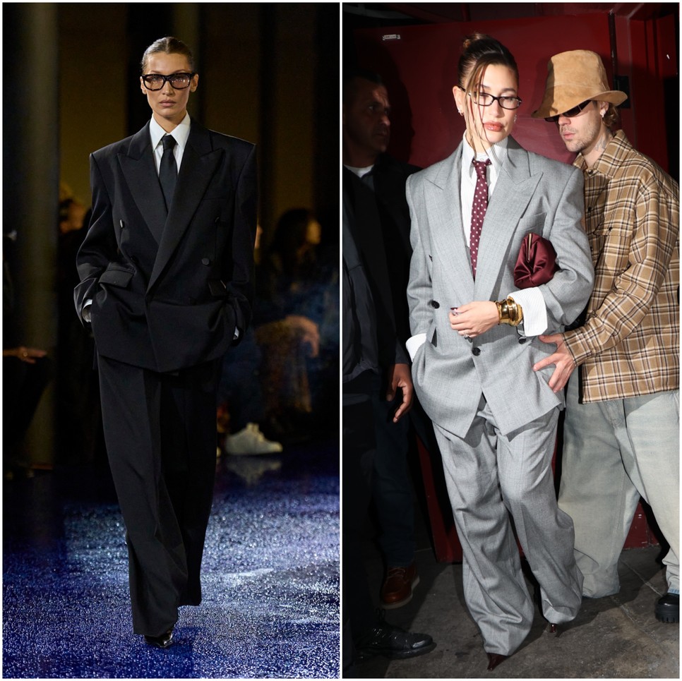 Saint Laurent 2025-ös tavaszi-nyári kollekciójában az öltöny főszerepet kapott, a stílus pedig azonnal elkezdett megjelenni a sztárvilág divatikonjain