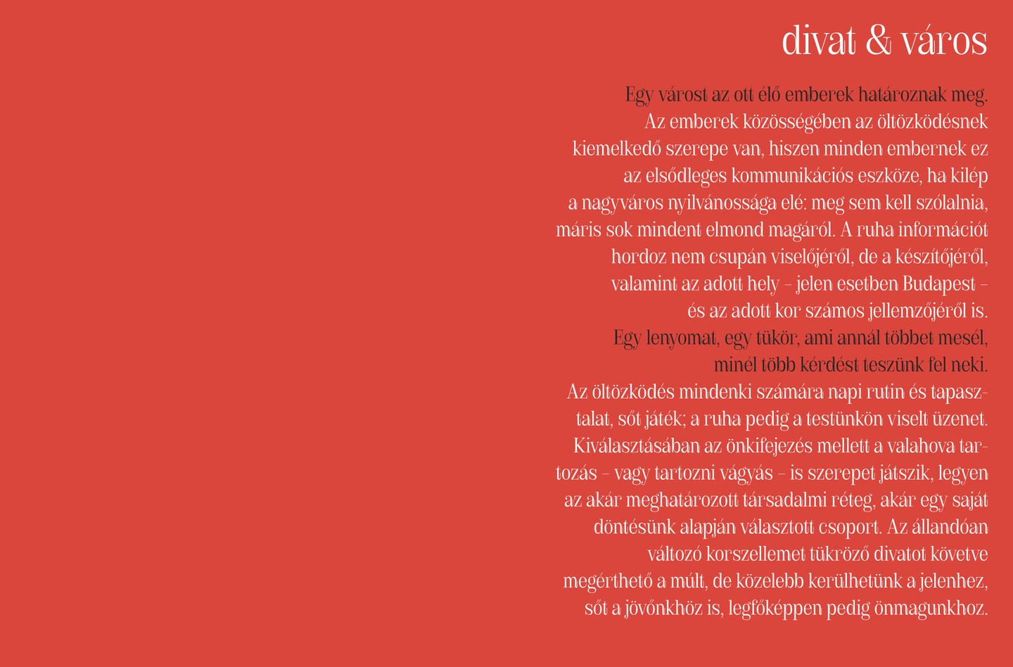 A Divat és város című könyv oldalpárja