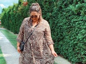 Kovács Dzsenifer bevállalta ezt a tigrismintás darabot, és nagyon jól is tette!