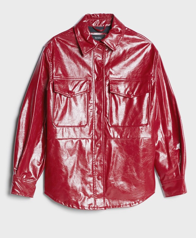 Piros ingkabát BERSHKA 9995 Ft