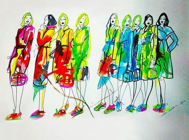 Divatillusztráció 1. - Gál Gabriella Krisztina