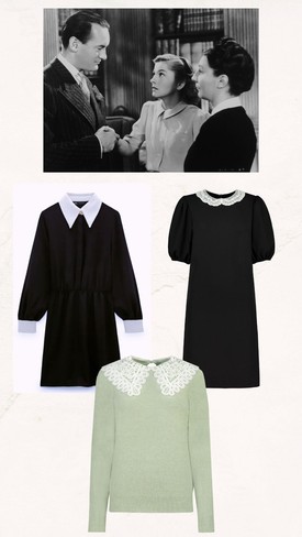 Daphne du MaurierA Manderley-ház asszonyaA Manderley-ház új asszonya Mrs. de Wintert,  Joan Fontaine alakította a Rebecca című Hitchcook filmben. A történetben egy fiatal nő megismerkedik Lord Maxim de Winterrel, akinek felesége, Rebecca rejtélyes módon vesztette életét. Az új feleség férjével annak vidéki otthonába, Manderleybe költözik. A fiatal nőre nyomasztóan nehezedik az első Mrs. de Winter emléke, és a házvezetőnő Mrs. Danvers figyelme. A helyzet tovább romlik, amikor megtalálják a vízbe fúlt Rebecca holttestét, és újból vizsgálni kezdik az asszony halálának körülményeit.Mrs. Danvers, a házvezetőnő A házvezetőnő karcsú, fekete ruhás alakja nesztelenül suhan, hogy bárhol, bármikor feltűnjön, és figyelmével megfagyassza a levegőt. Ruha ZARA 15995 FtRuha F&F 5490 FtFelső F&F 6490 Ft