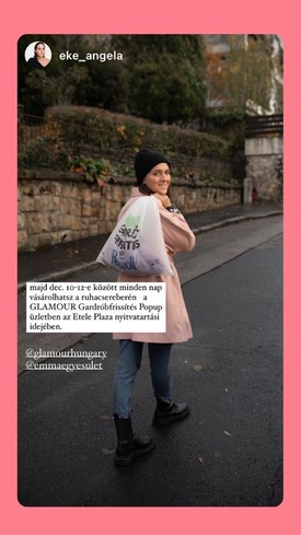 Eke Angéla számára régóta fontos szempont a fenntarthatóság, így nem meglepő, hogy ő is adni akar egy új esélyt használt ruháinak!