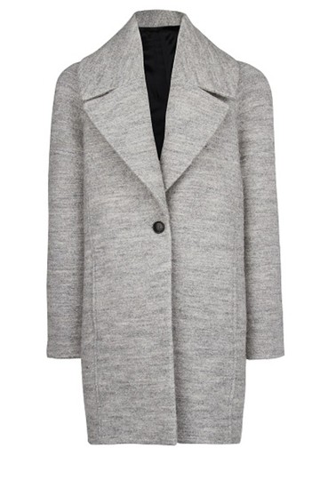 Szürke szövetkabát MANGO 33995 Ft, GLAMOUR-napokon 27196 Ft