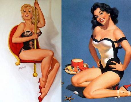 Klasszikus pin-up lányok...