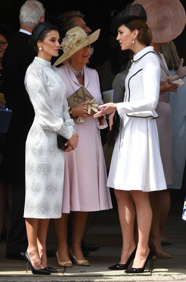 A két legszebb előkelőség: Kate Middleton és Letícia királyné szuperstílusos találkozása