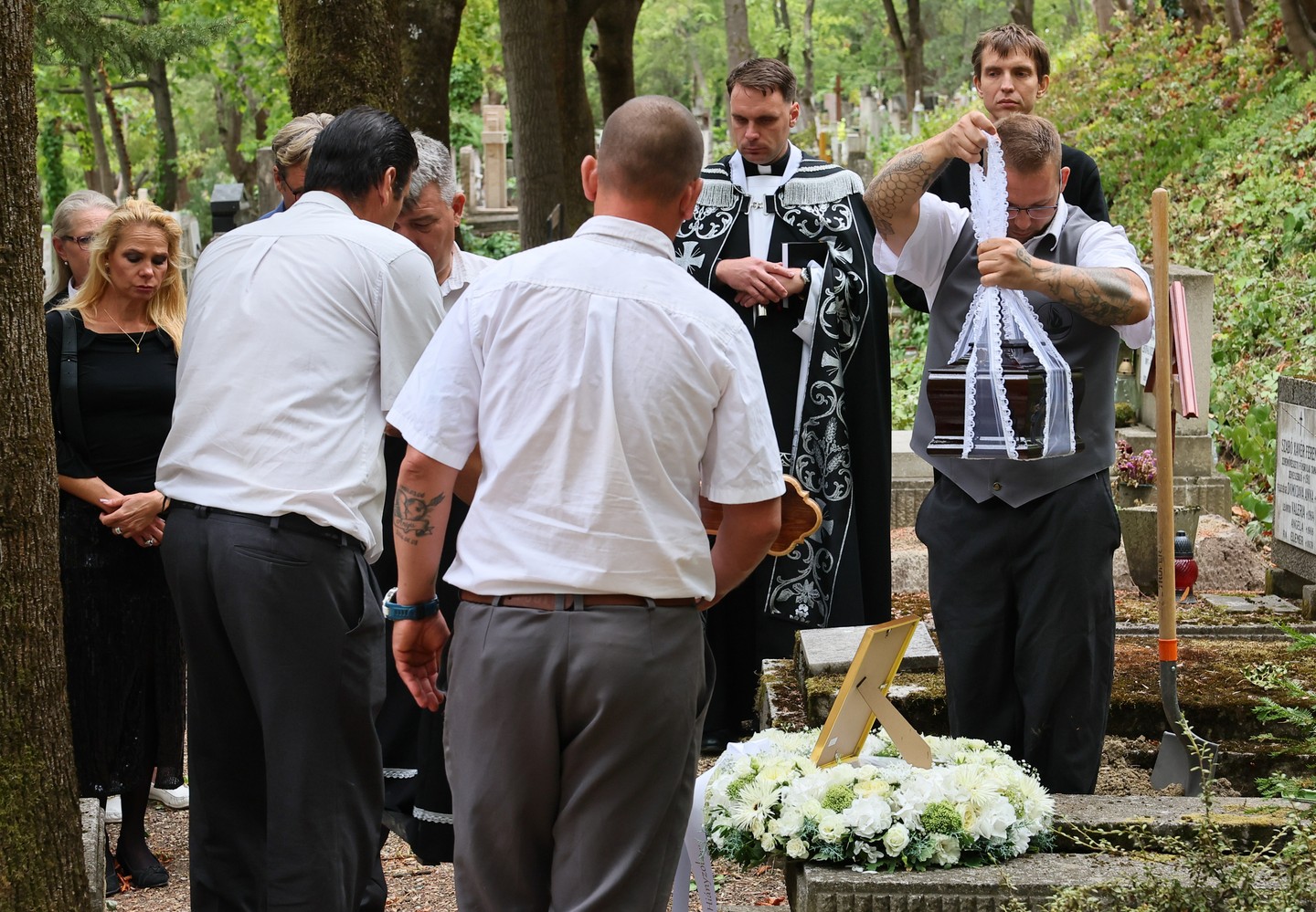 Vajda Mártát szűk családi körben kísérték utolsó útjára / Fotó: Fuszek Gábor