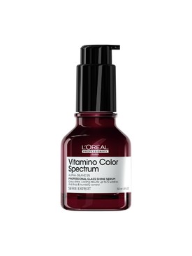 A Glass Shine Szérum egy hajban maradó szérum, amely tartós tükörfényű ragyogást biztosít akár 10 mosásig. Hőre aktiválódó formulája védi a hajat a káros UV-sugárzástól, szöszösödéstől és párától, miközben hővédelmet nyújt akár 230 °C-ig, így könnyen a fodrászok és vendégek kedvencévé válhat. - Vitamino Color Spectrum Glass Shine fényszérum L'ORÉAL PROFESSIONNEL 12 510 Ft/50 ml (250,2 Ft/1 ml)