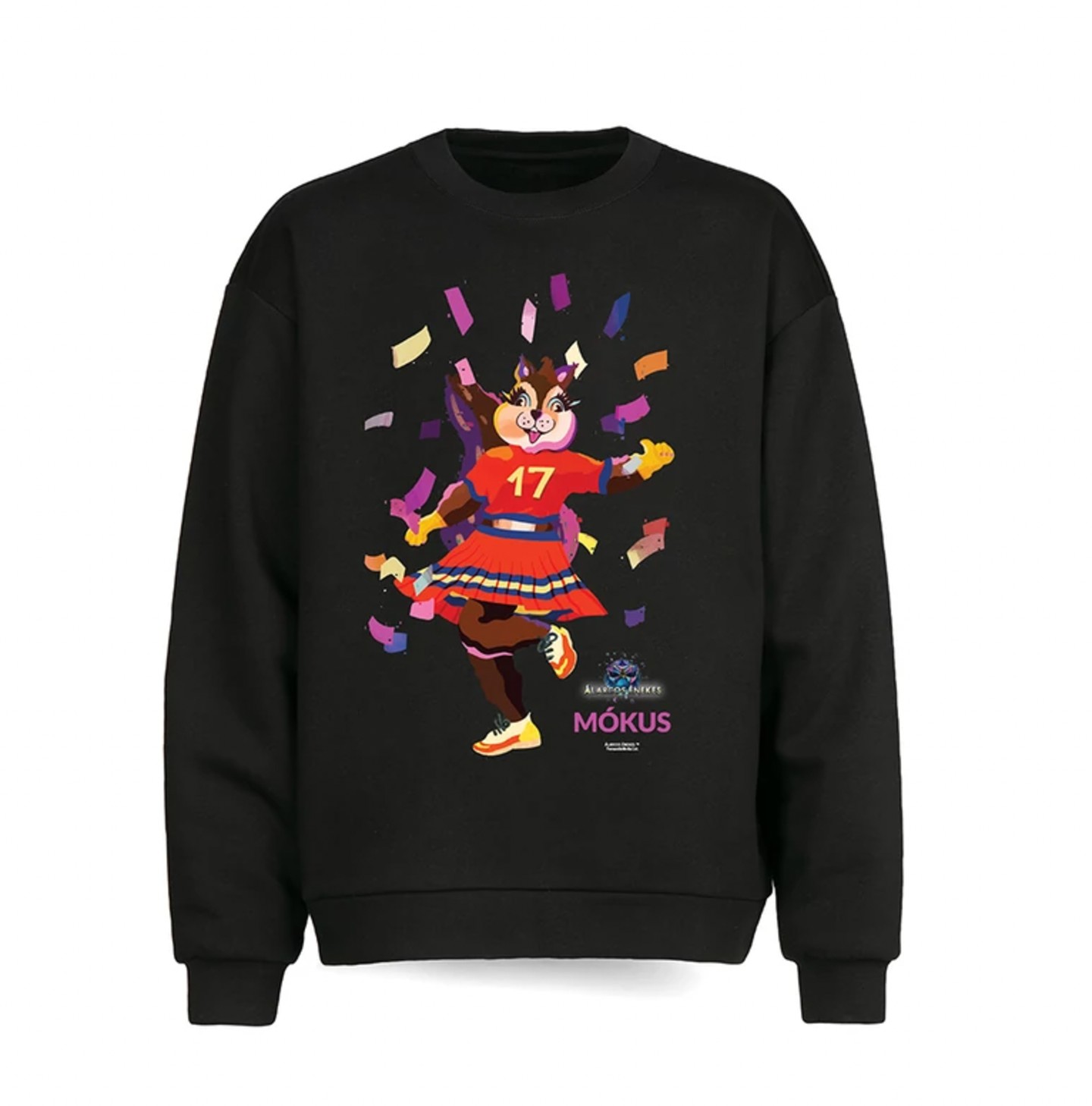 Álarcos Énekes unisex fekete kereknyakú pulóver - mókus shop.glamour.hu 19 990 Ft