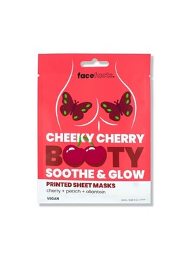 Cherry Booty Mask hidratáló fátyolmaszk fenékre cseresznyekivonattal FACE FACTS CHEEKY - lilulandshop.hu