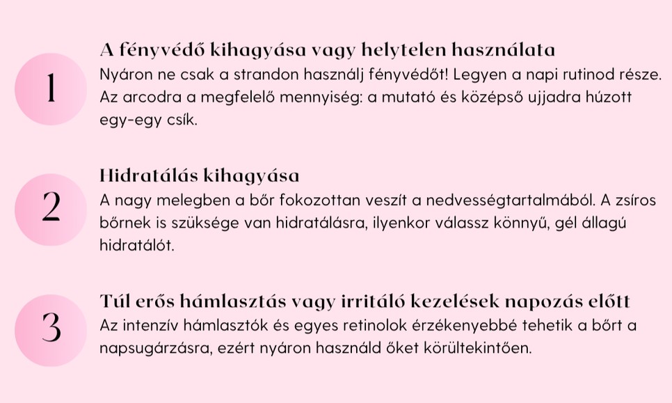 3 leggyakoribb bőrápolási baki