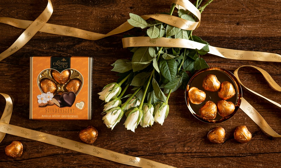 Szívdesszert édesítőszerekkel.