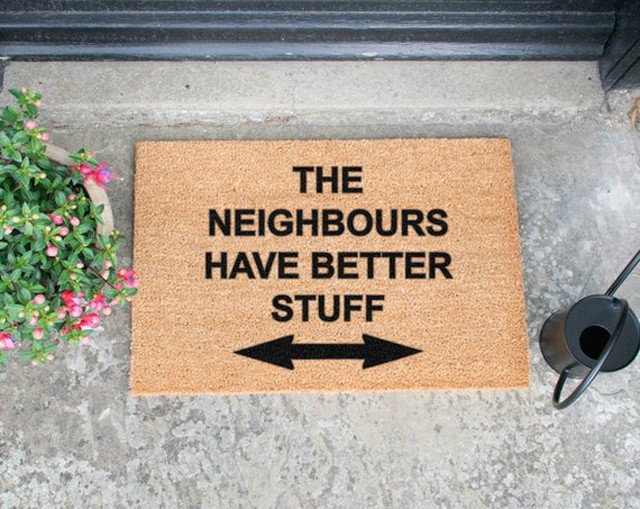 Neighbours have better stuff funny doormat - 60x40cm - Etsy.com - 9256 Ft