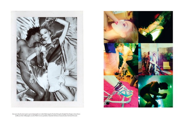 Axente Vanessa az olasz Vogue-ban, Fotó: Steven Meisel/Vogue Italia