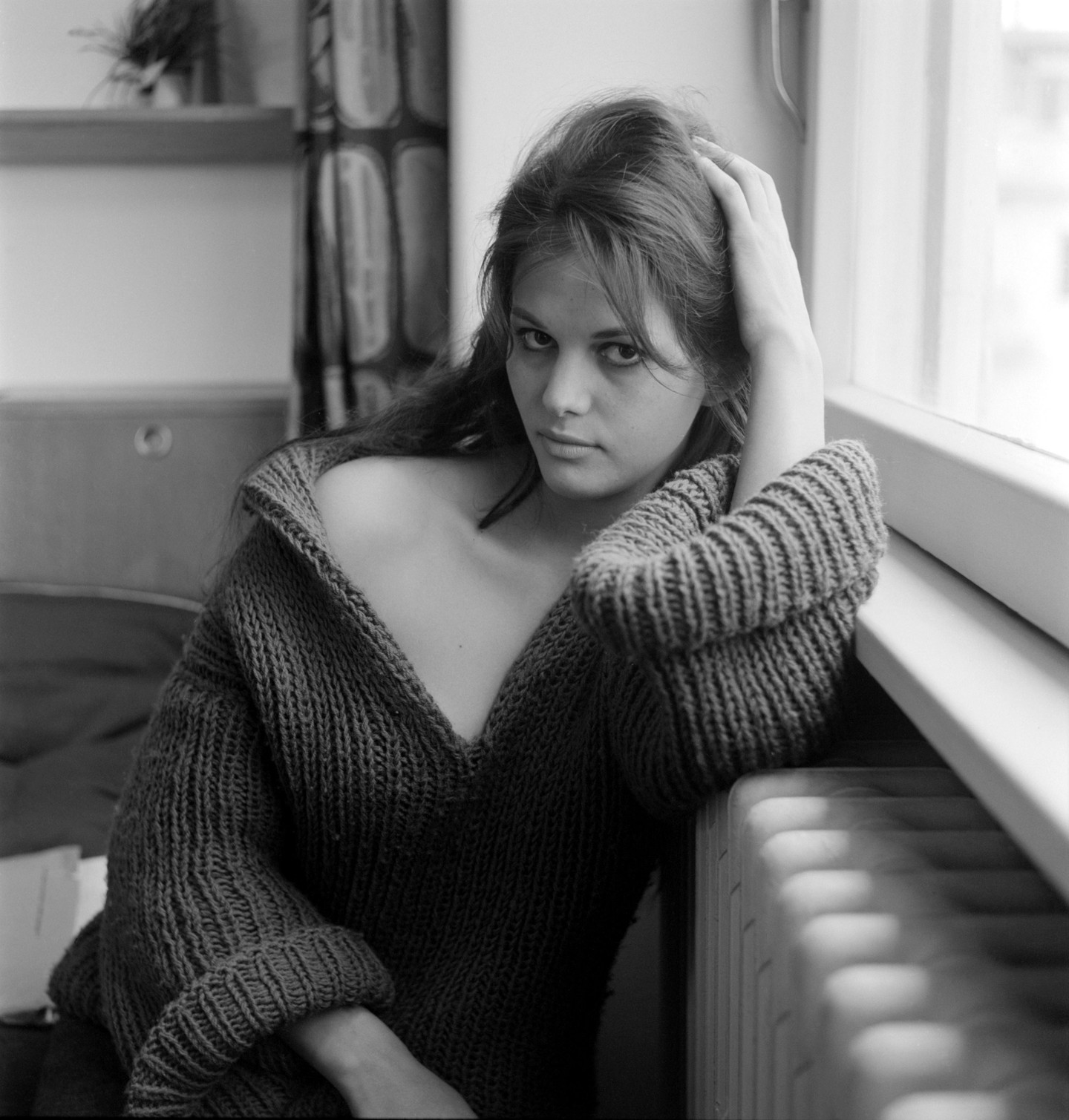 Claudia Cardinale francia-olasz színésznő a gyermekkorát Tunéziában töltötte. (1958)  