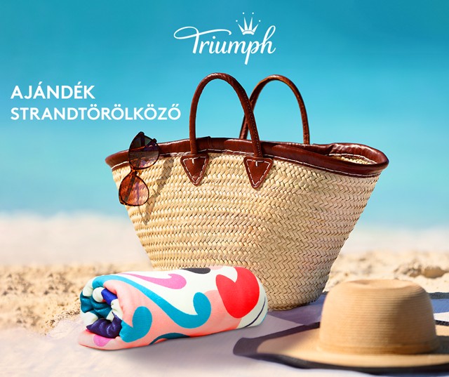 Triumph fürdőruhád mellé most ajándék trendi strandtörölközőt kaphatsz!