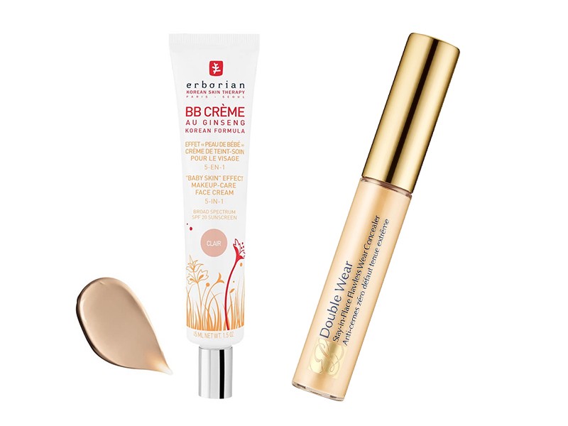 5in1 BB krém ERBORIAN 15300 Ft/45 ml, Double Wear Stay-in-place korrektor ESTÉE LAUDER 10400 Ft