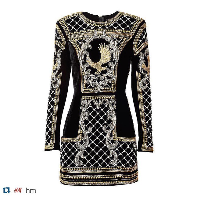 Újabb ruha a Balmain x H&M kollekcióból!