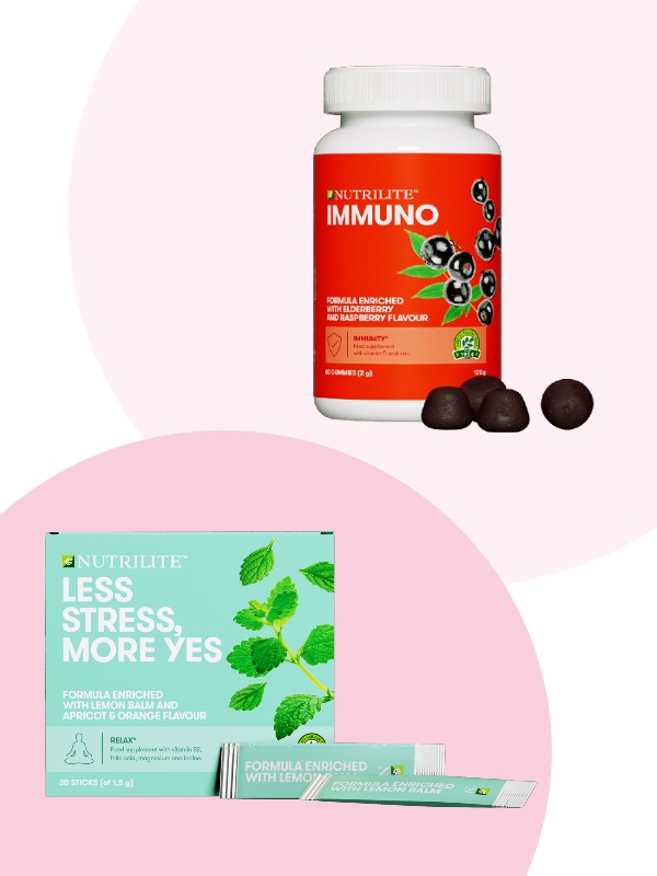 Less Stress, More Yes étrend-kiegészítő NUTRILITE, Immuno étrend-kiegészítő NUTRILITE amway.hu