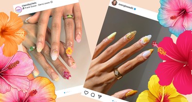 A hibiszkusz körmök visznek mindent augusztusban: varázslatosan szép az új manikűrtrend