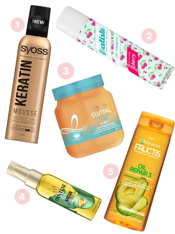 1. Keratin Mousse hajhab SYOSS 2095 Ft/250 ml (8,38 Ft/1 ml) a Müller üzleteiben, GLAMOUR kuponnal, 20% kedvezménnyel 1676 Ft 2. Cherry szárazsampon BATISTE 1895 Ft/200 ml (9,47 Ft/1 ml) a Müller üzleteiben, GLAMOUR kuponnal, 20% kedvezménnyel 1516 Ft 3. Elseve Elvital hajpakolás L'ORÉAL PARIS 4195 Ft/680 ml (6,16 Ft/1 ml) a Müller üzleteiben, GLAMOUR kuponnal, 20% kedvezménnyel 3356 Ft 4. Pro-V hajolaj argánolajjal PANTENE 2795 Ft/100 ml (27,95 Ft/1 ml) a Müller üzleteiben, GLAMOUR kuponnal, 20% kedvezménnyel 2236 Ft 5. Fructis Oil Repair sampon GARNIER 1295 Ft/300 ml (4,31 Ft/1 ml) a Müller üzleteiben, GLAMOUR kuponnal, 20% kedvezménnyel 1036 Ft