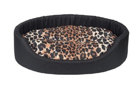 Argi Ovális kutyafekhely párnával - fekete mintákkal, S méret 4990 Ft www.mall.hu