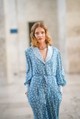 Natalia Vodianova az Ulyana Sergeenko Haute Couture 2019/2020 tavaszi/nyári bemutatóján a párizsi divathéten 