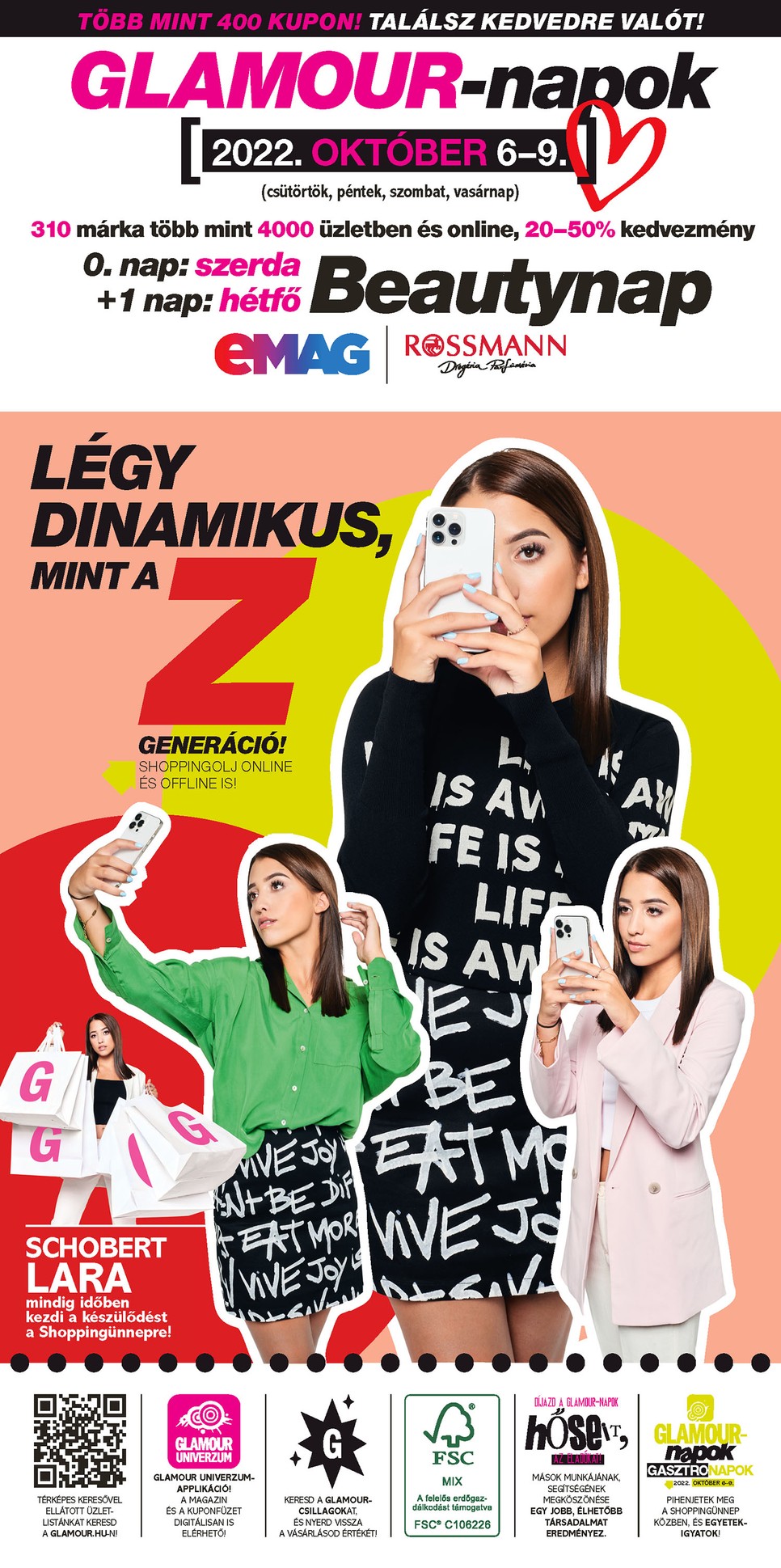 A Glamour-napok sok-sok izgalmas márkával vár és több mint 400 kuponnal október 6 és 9 között