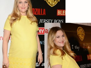 Drew Barrymore pocakja már óriási!