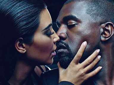 Kim és Kanye millió dolláros csókja