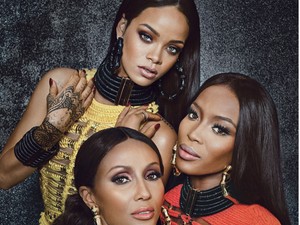 Éljen a változatosság! Rihanna, Iman és Naomi Campbell együtt a W magazinban