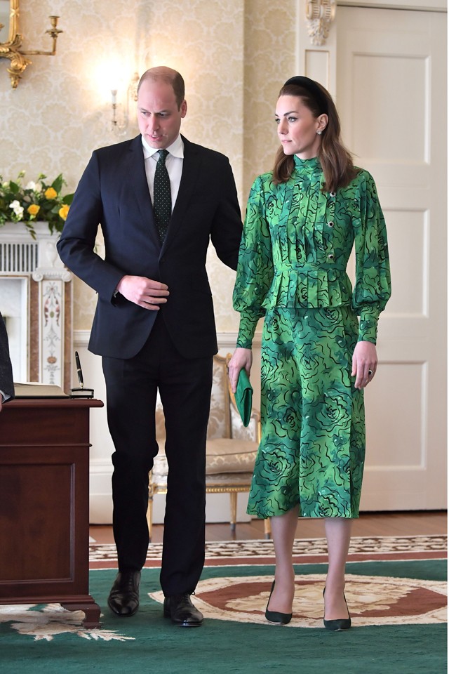 Kate Middleton zöld ruha